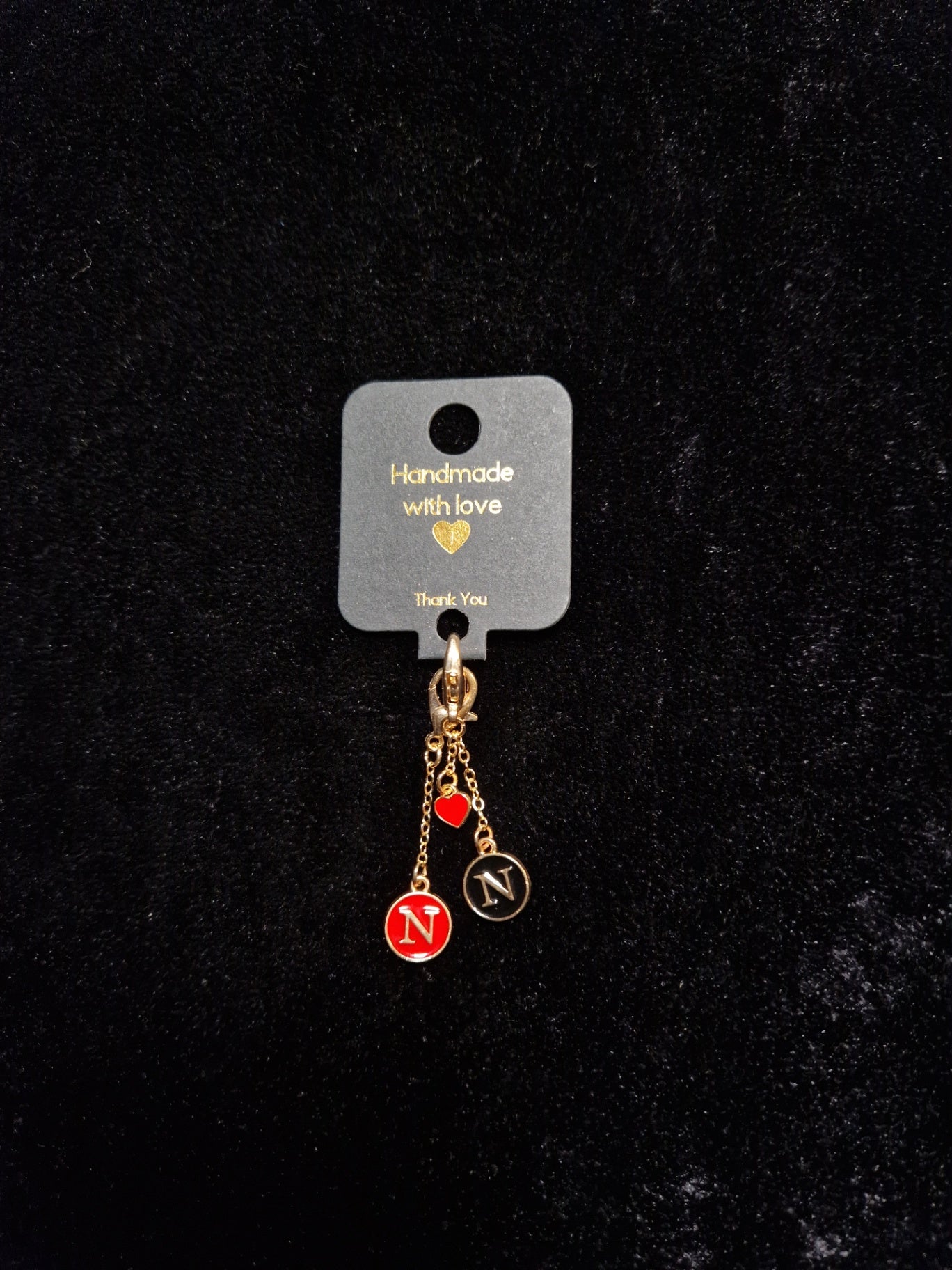 "N" keychain pendants N:67
