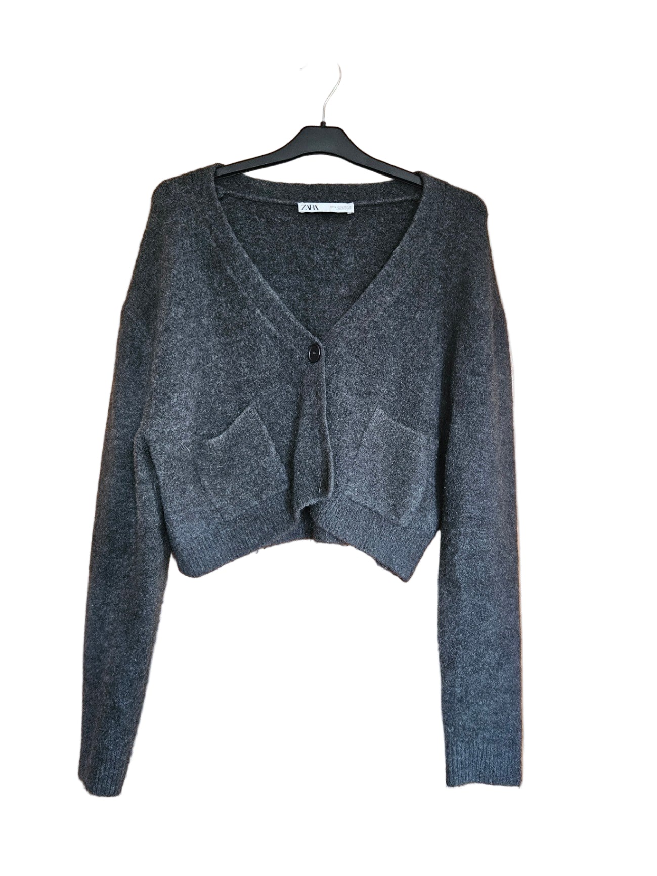 M Zara cropped peysa opin