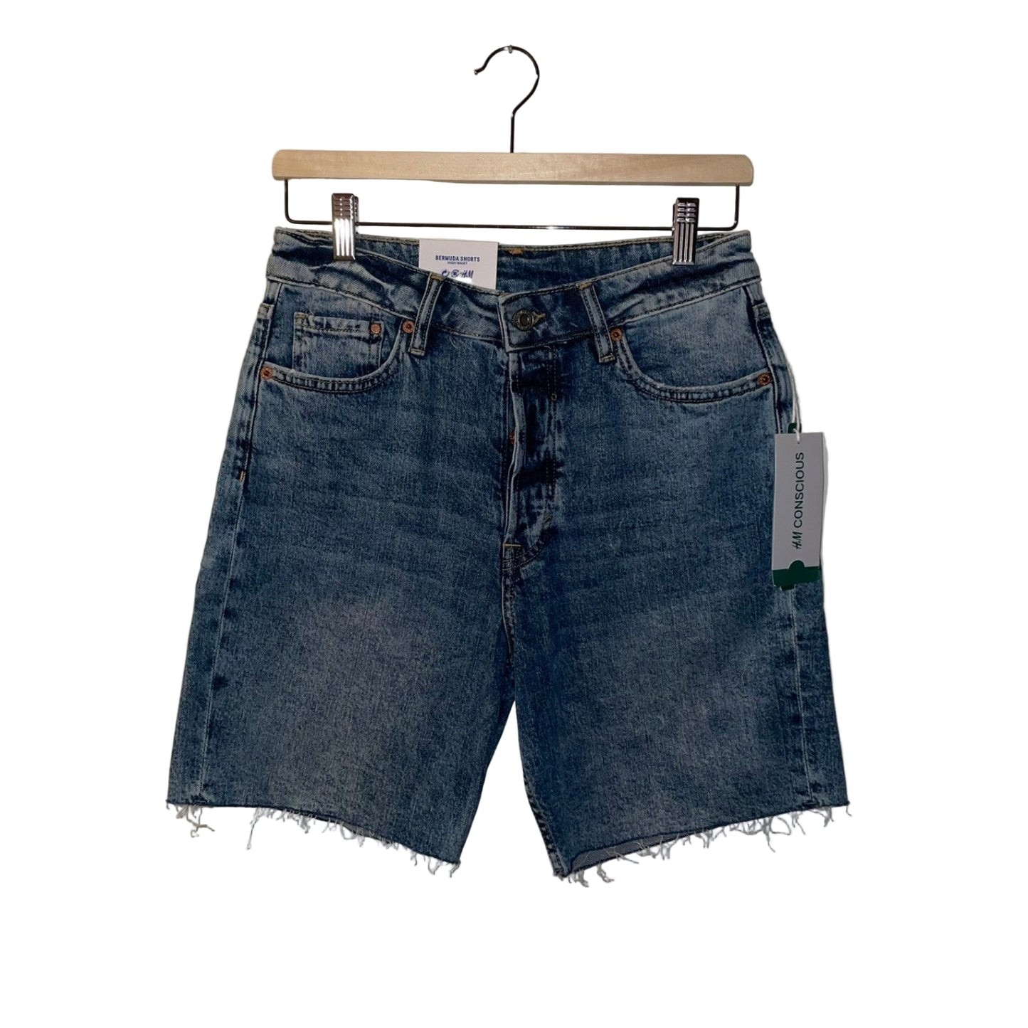 EUR40 - H&M Bermuda high waist stuttbuxur