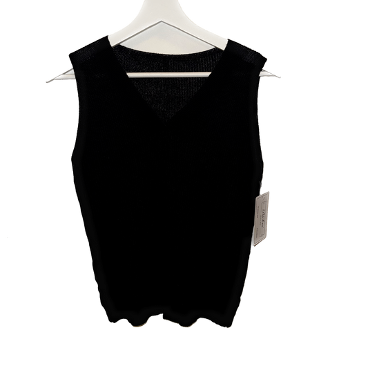 M - Létt ullarvesti svart Nýtt