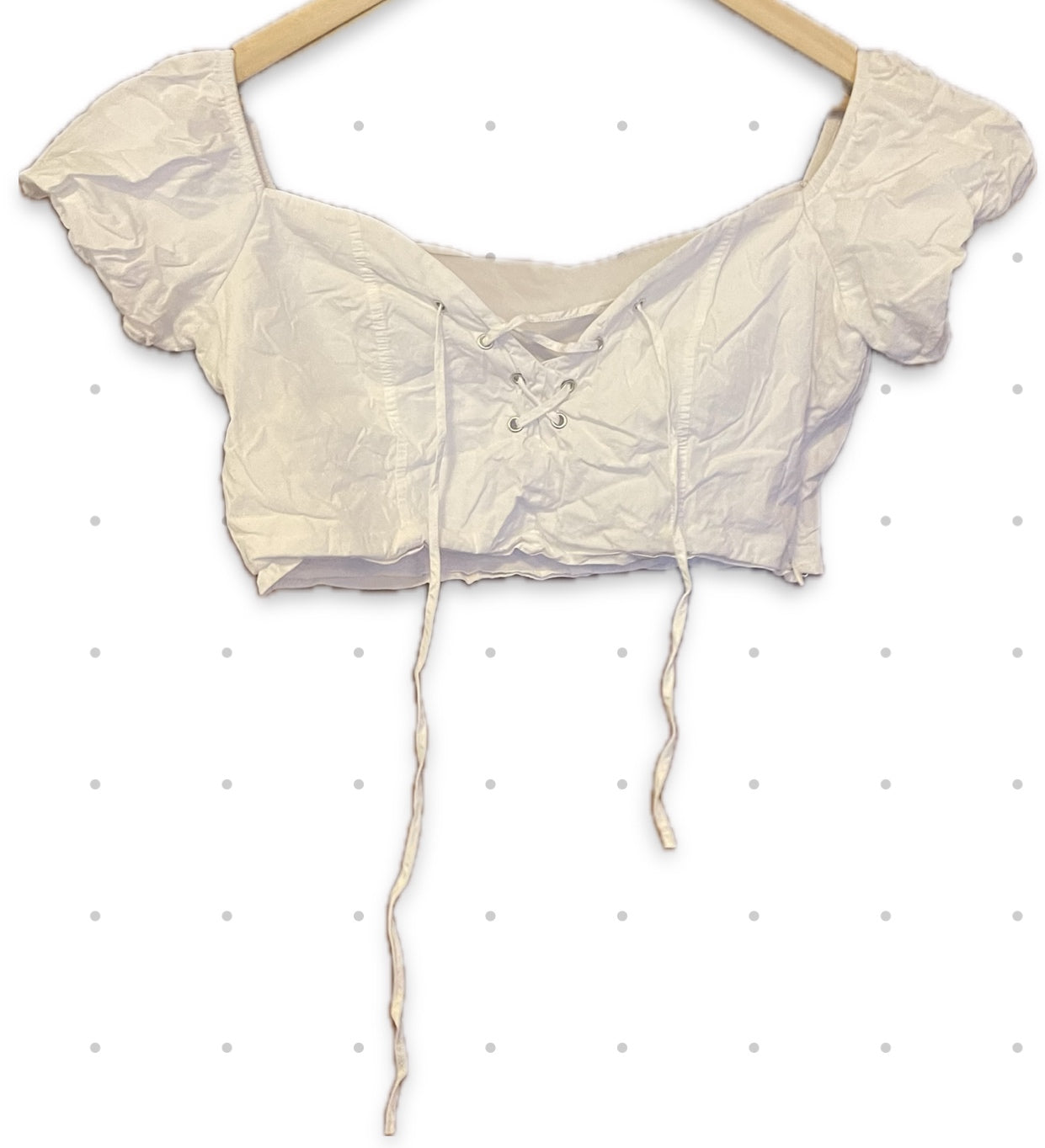 44 h&m hvítur toppur