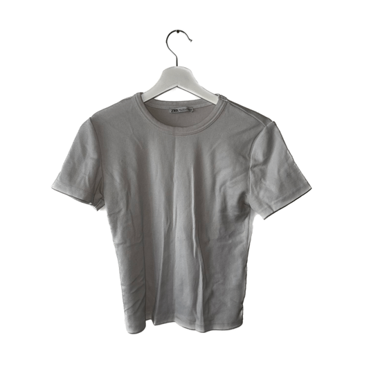 L - ZARA hvítur bolur