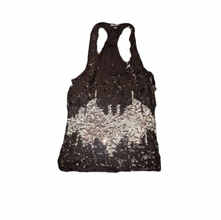 Pallíettu tank top XXL