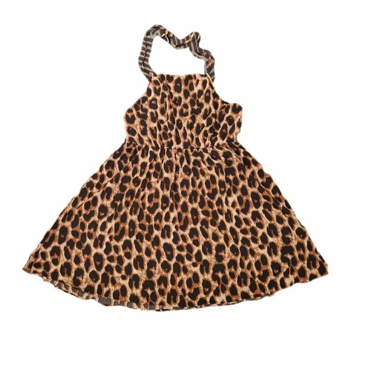 Kjóll - leopard print XL