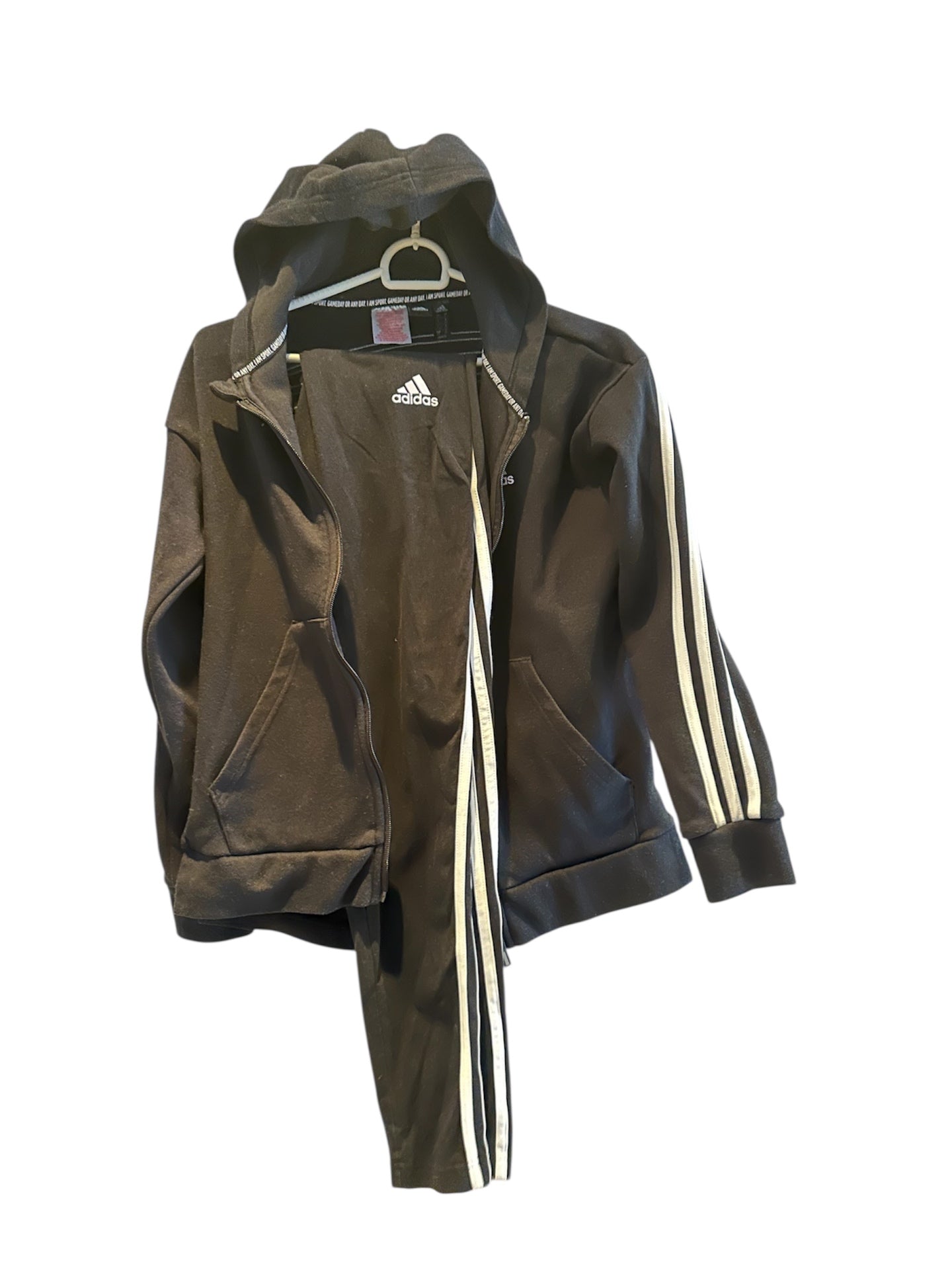 Adidas hettupeysa og leggings 13-14 ára