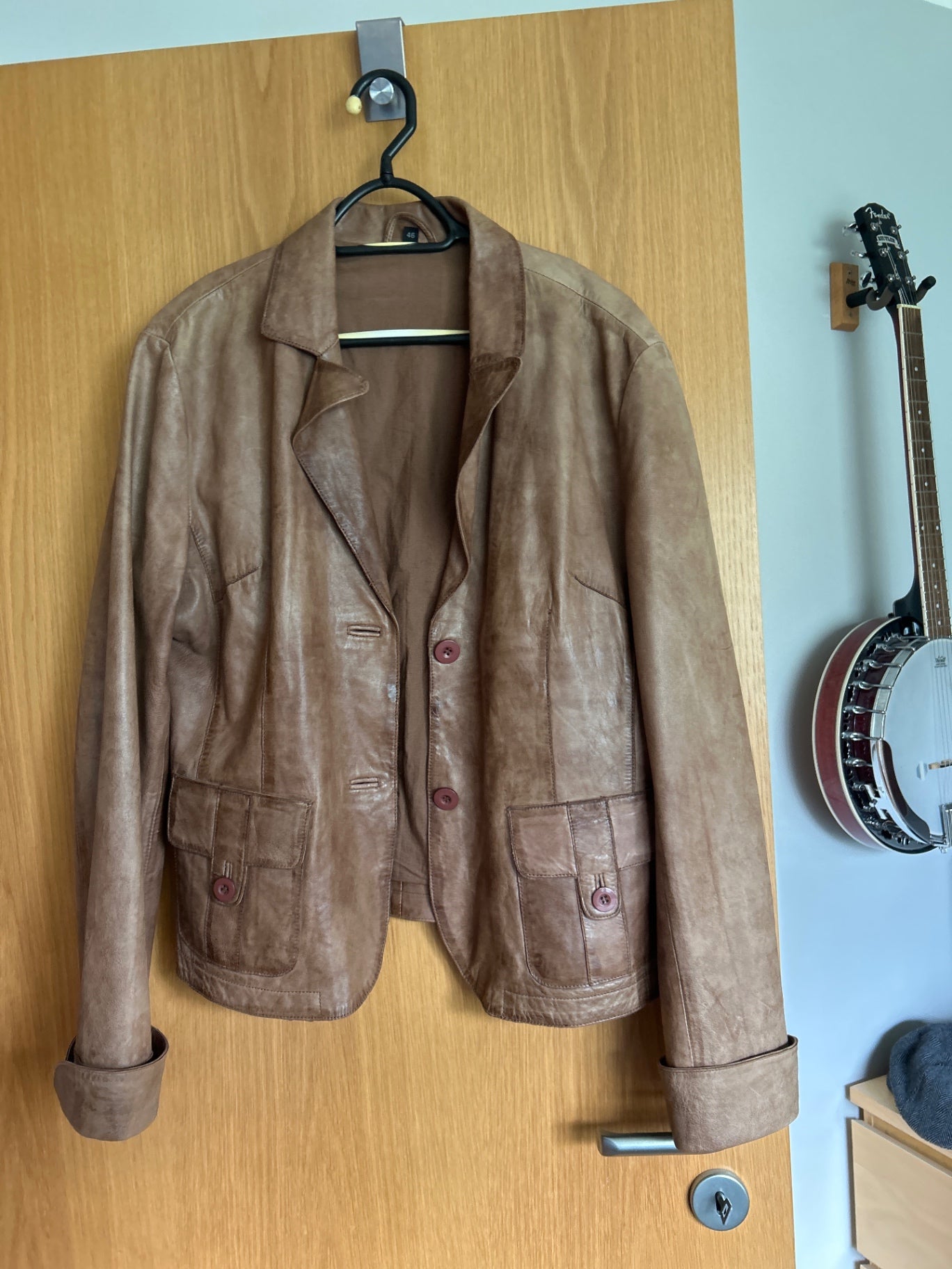46 vintage leðurjakki