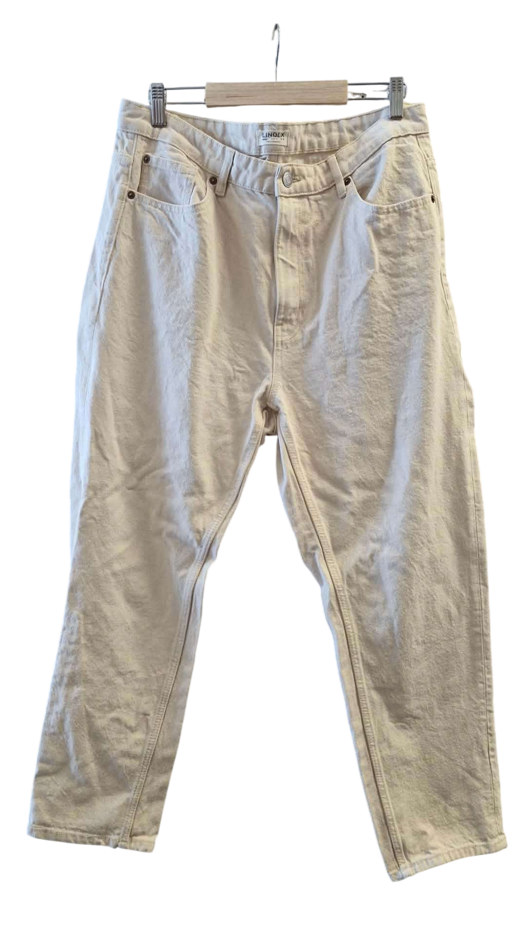 Lindex ljósar Betty gallabuxur 44