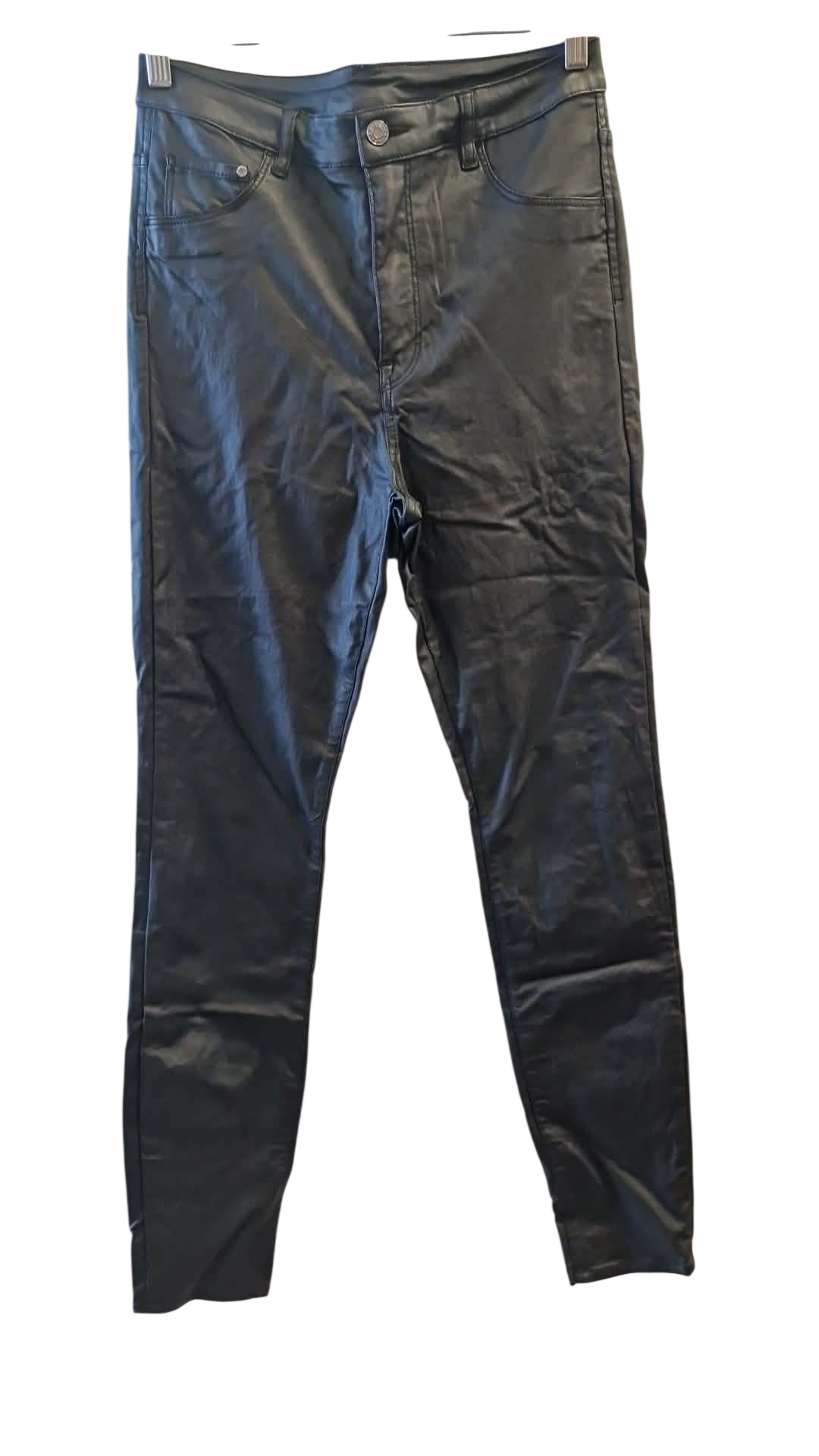 &denim pleðurbuxur 30/32