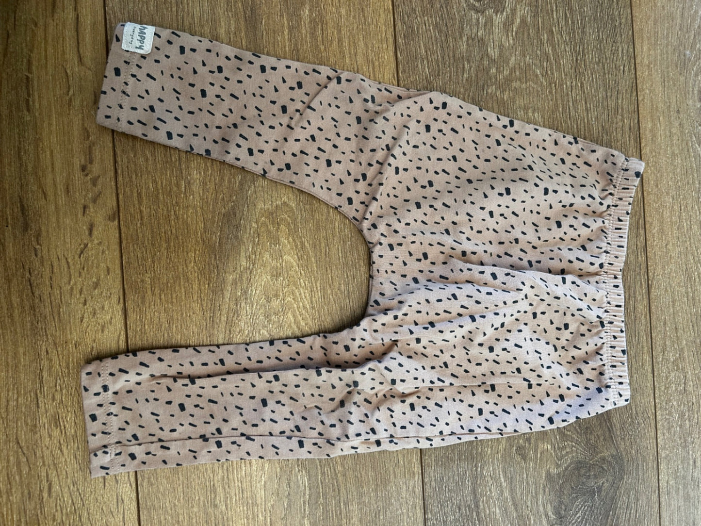Leggings brúnar/flekkóttar st.9-12m