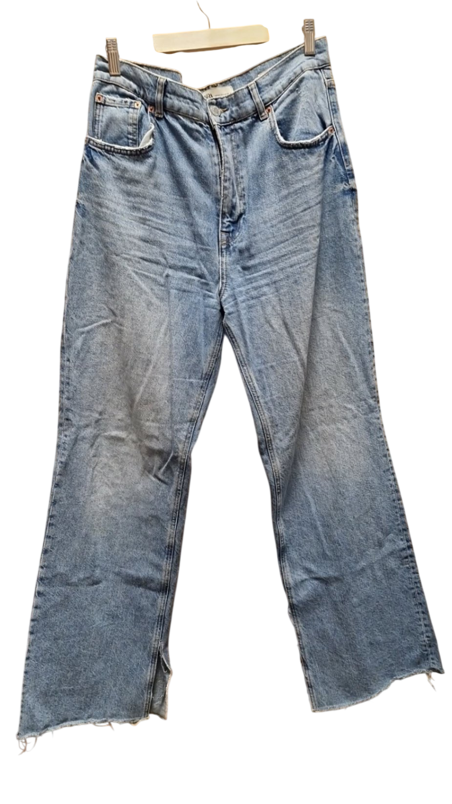 Zara jeans 44 klippt upp í skálmar
