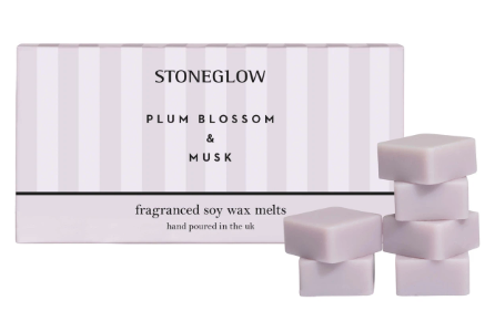 Ilmvax: STONEGLOW plum blossom & musk (notað)
