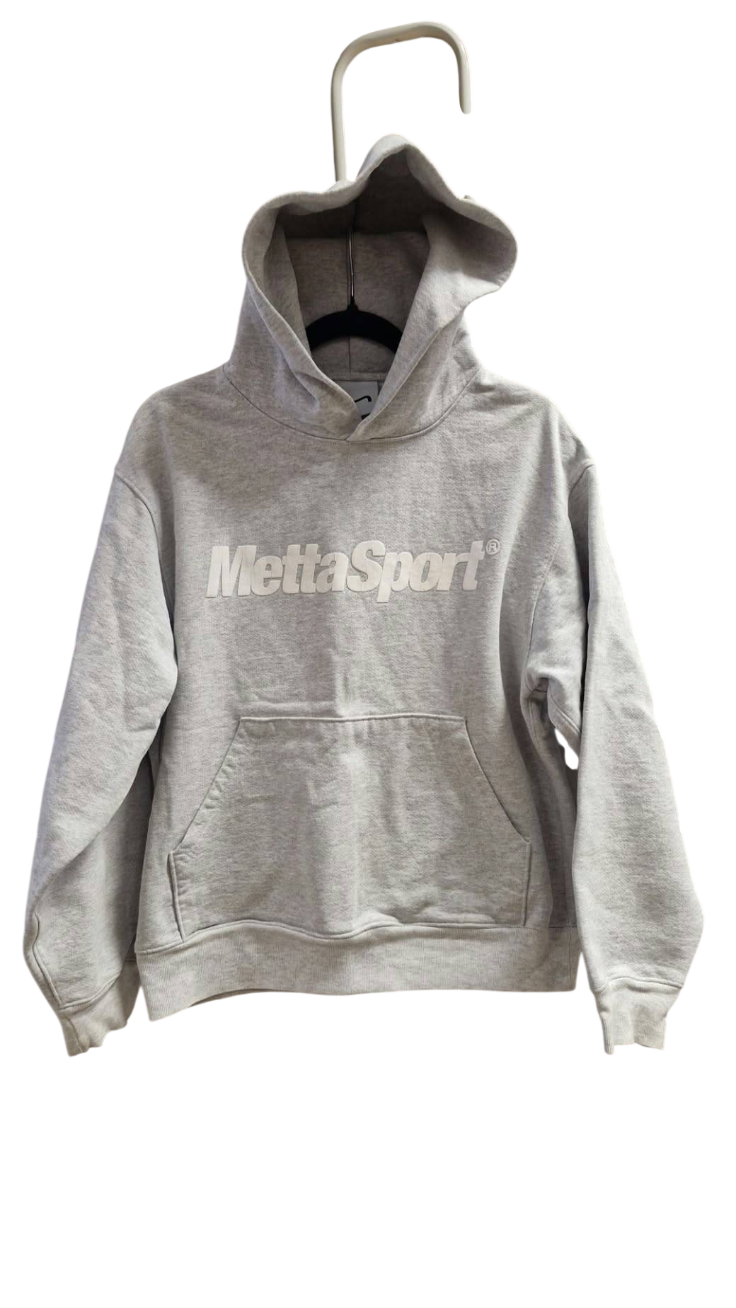 MettaSport ljósgrá hoodie S