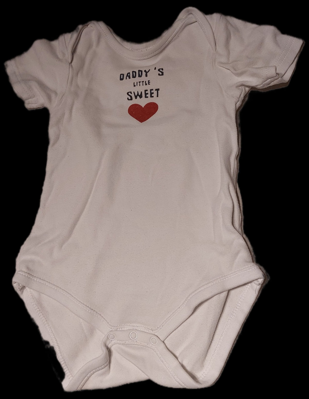 Samfella með „Daddy's Little Sweet“ áletrun frá Baby Club – stærð 92