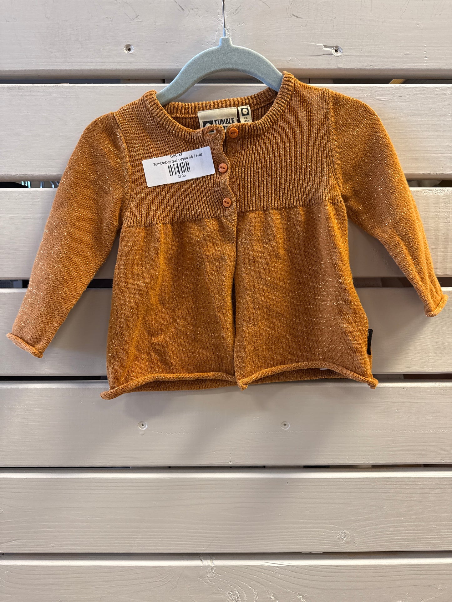 TumbleDry gull peysa 68