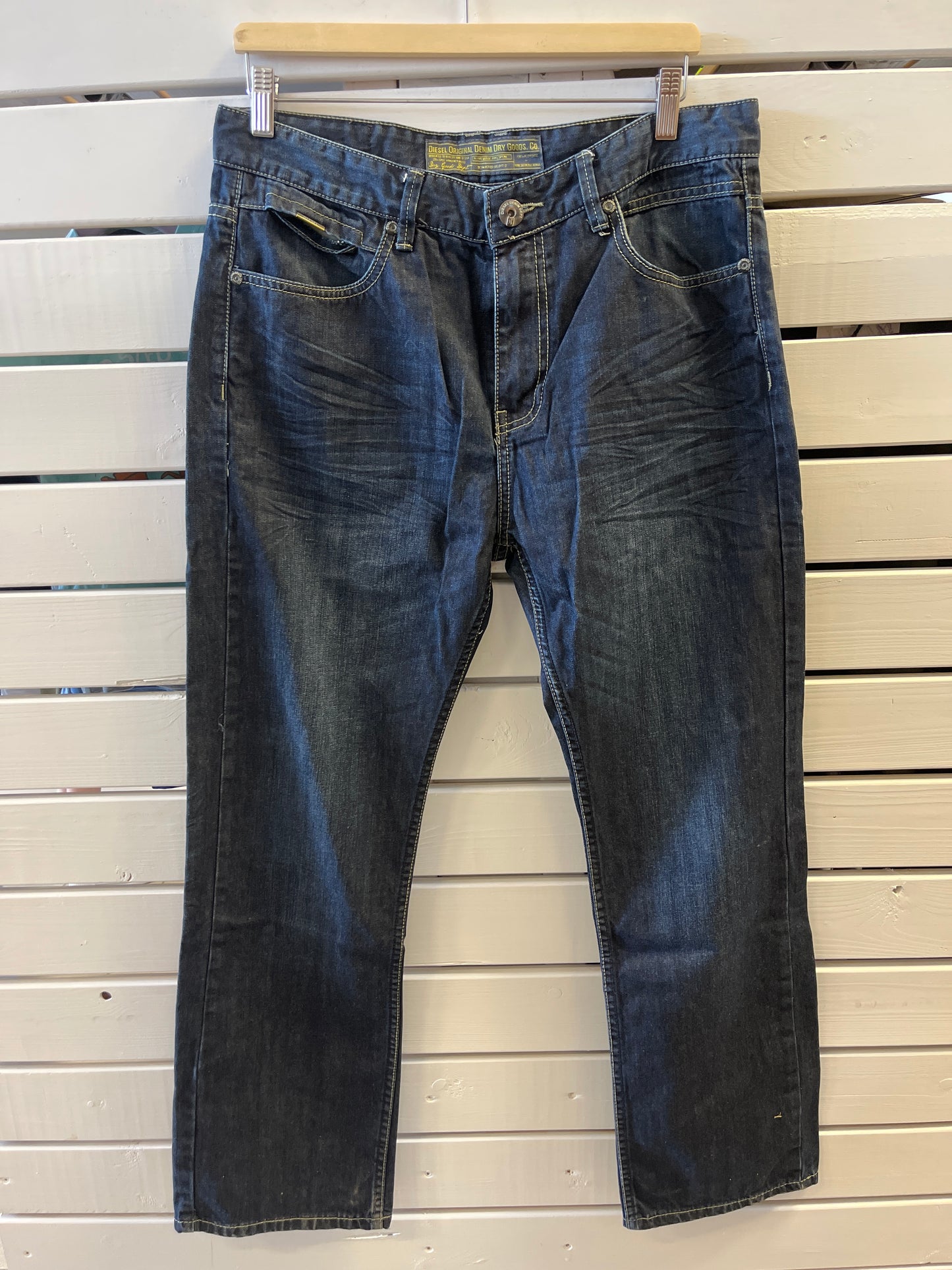 Diesel dökkbláar gallabuxur W34/L30