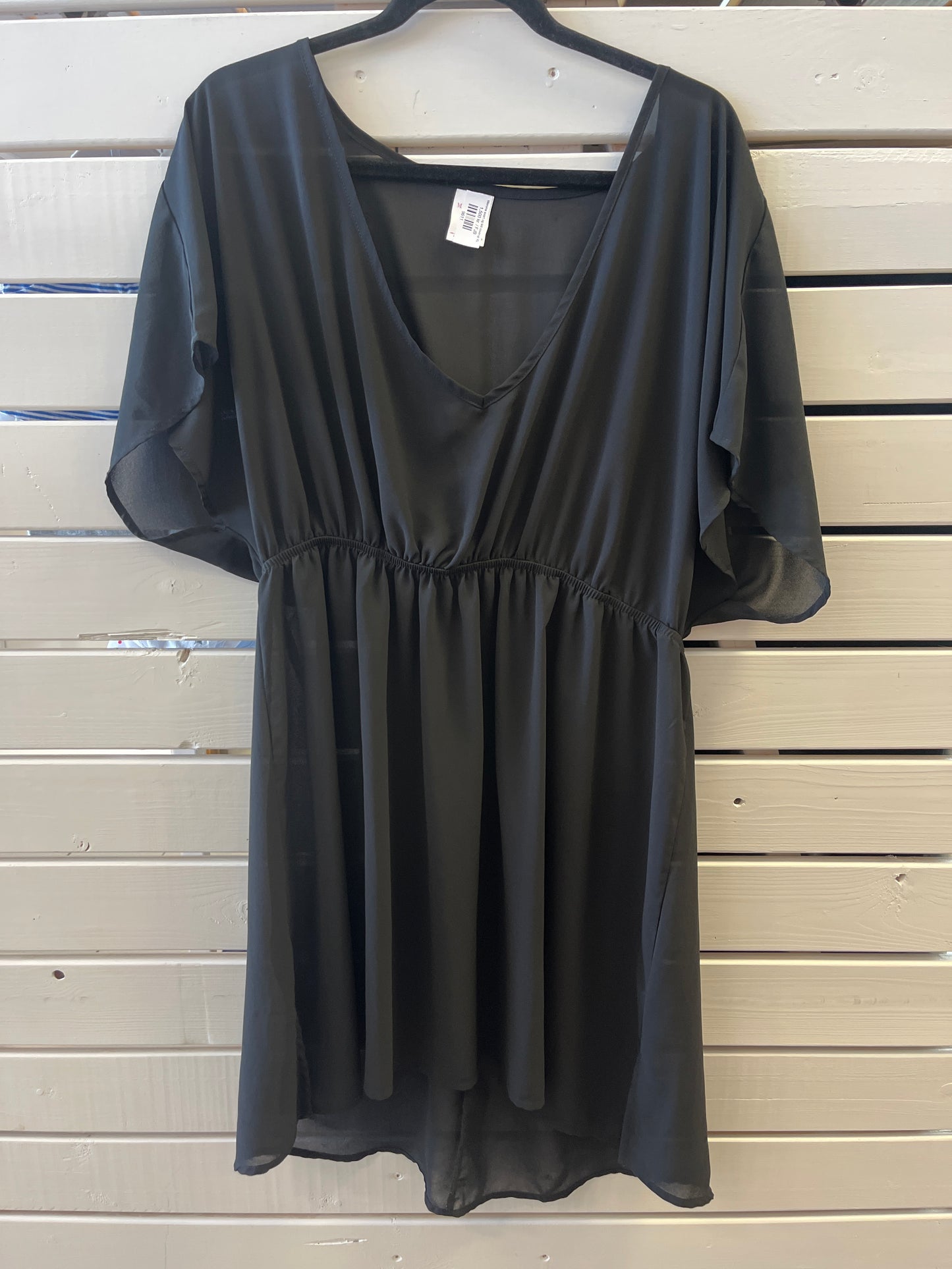 Merona svart og létt coverup XL