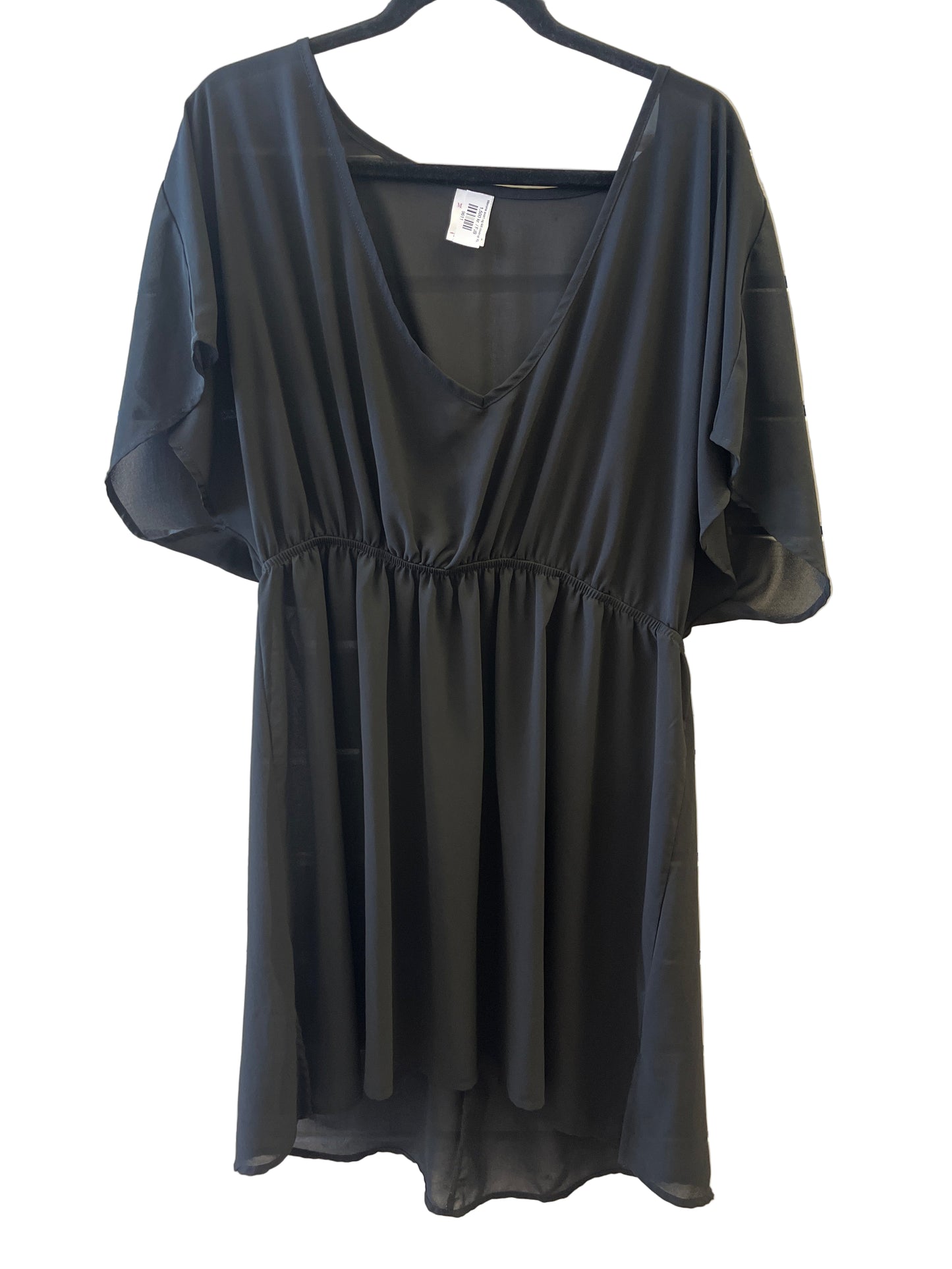 Merona svart og létt coverup XL