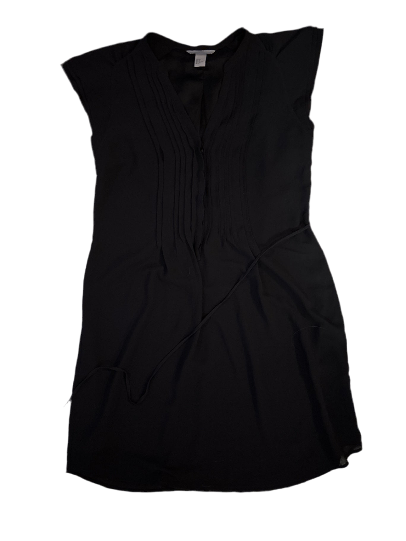 H&M dökkblár skyrtukjóll 38