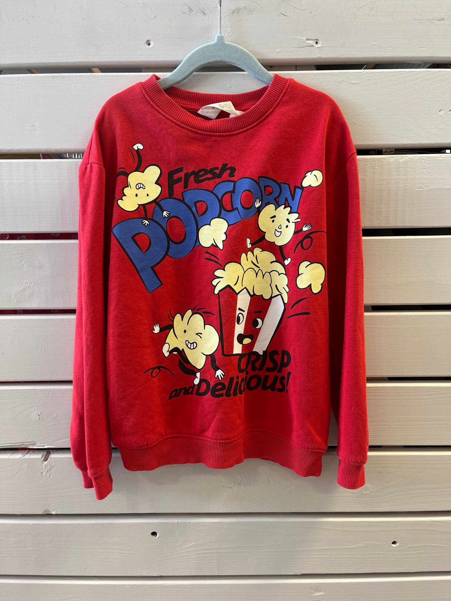 H&M rauð peysa 122-128