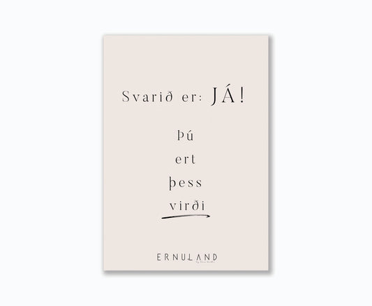 ERNULAND - Svarið er já