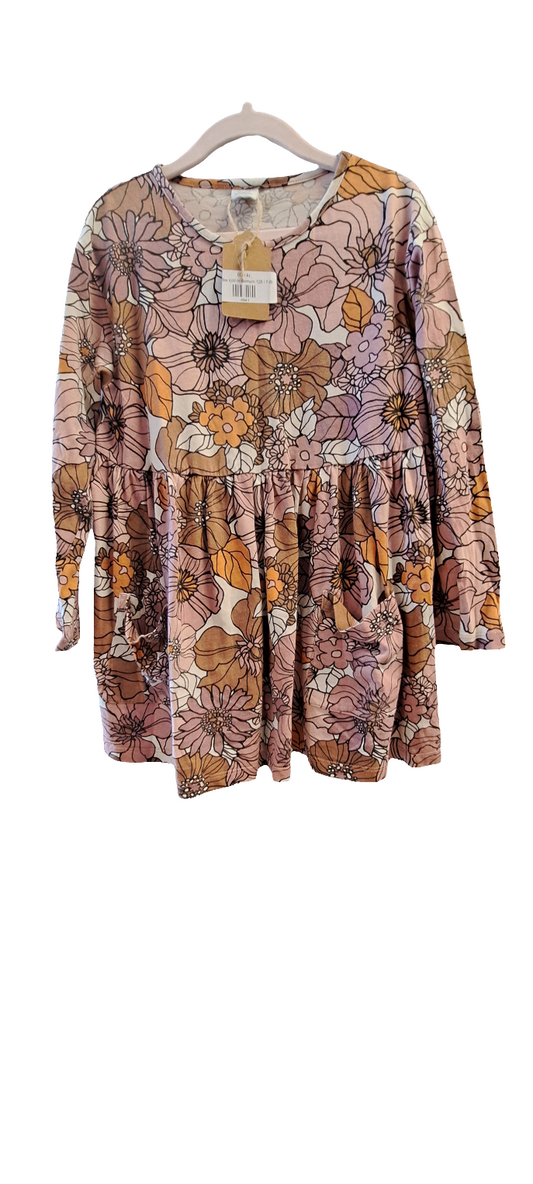 Lindex kjóll m blómum 128