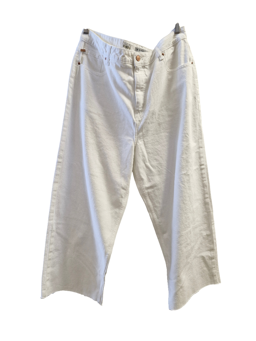 Denim&co hvítar gallabuxur 18