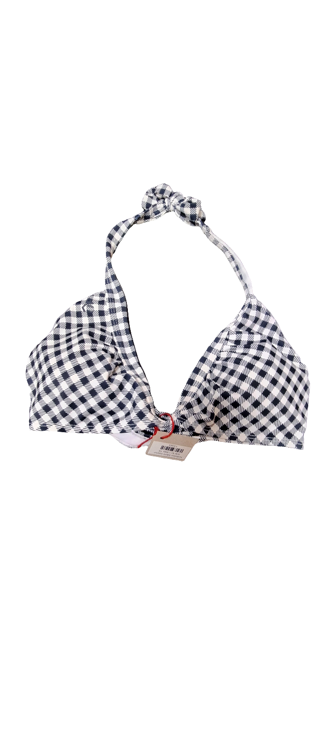 Köflóttur bikini toppur