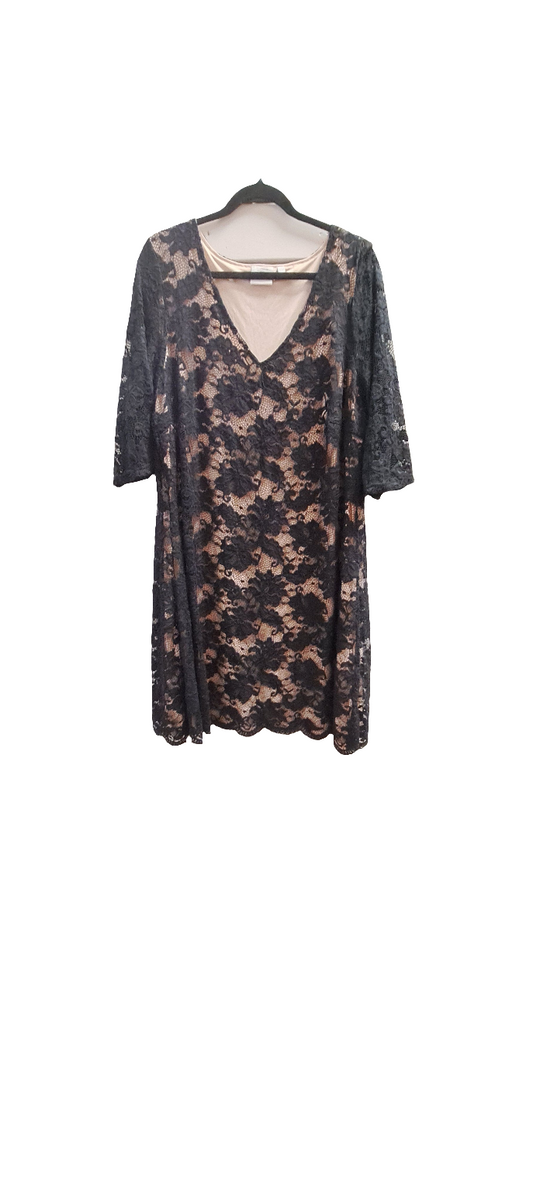 Junarose blúndukjóll uk20-22