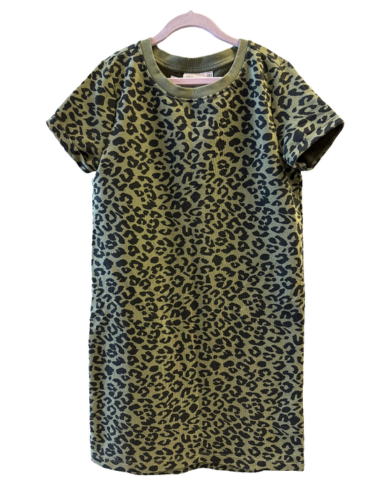 kjóll dökkt-græn 134/140