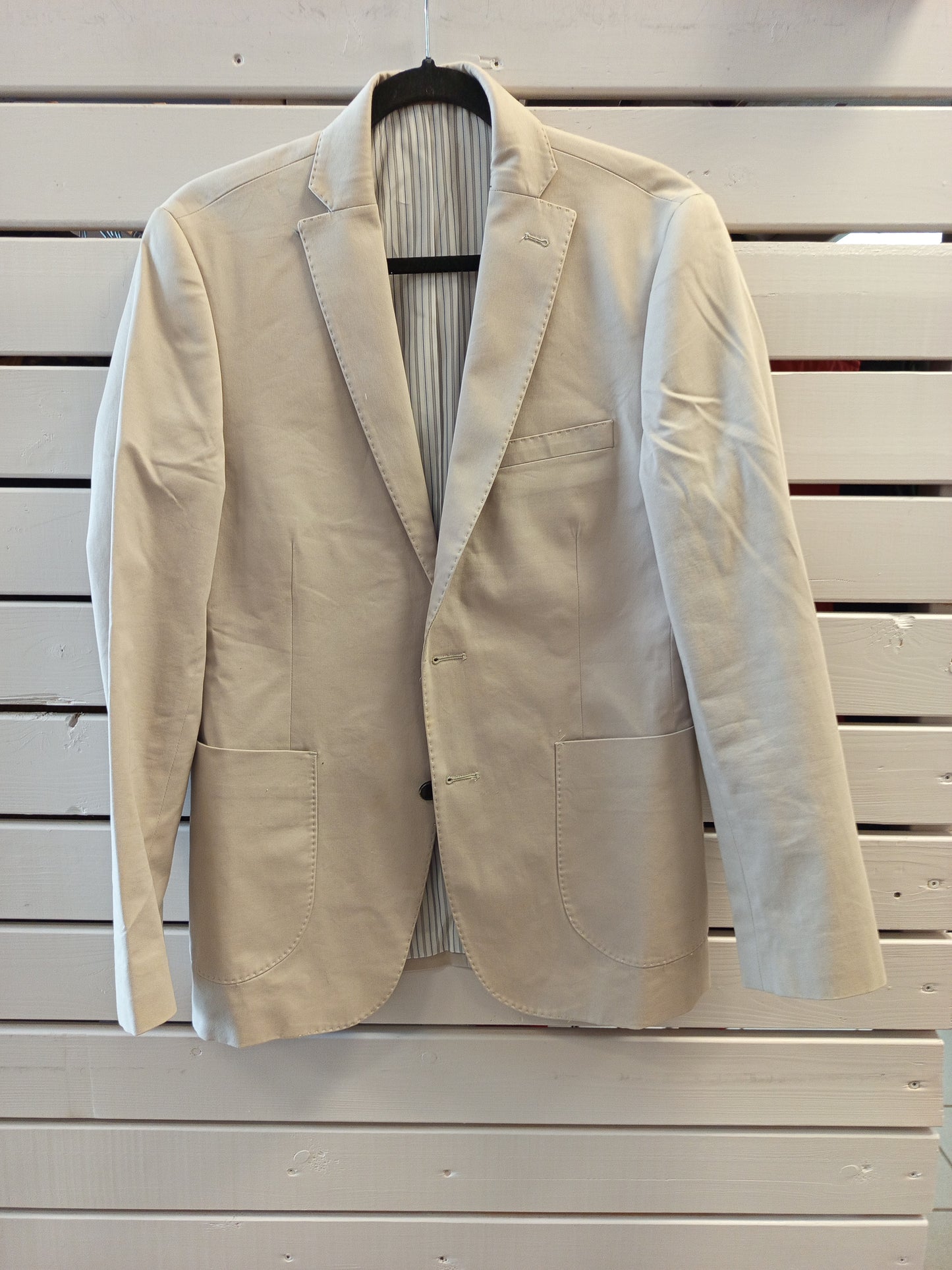 Dressmann ljós jakki 46