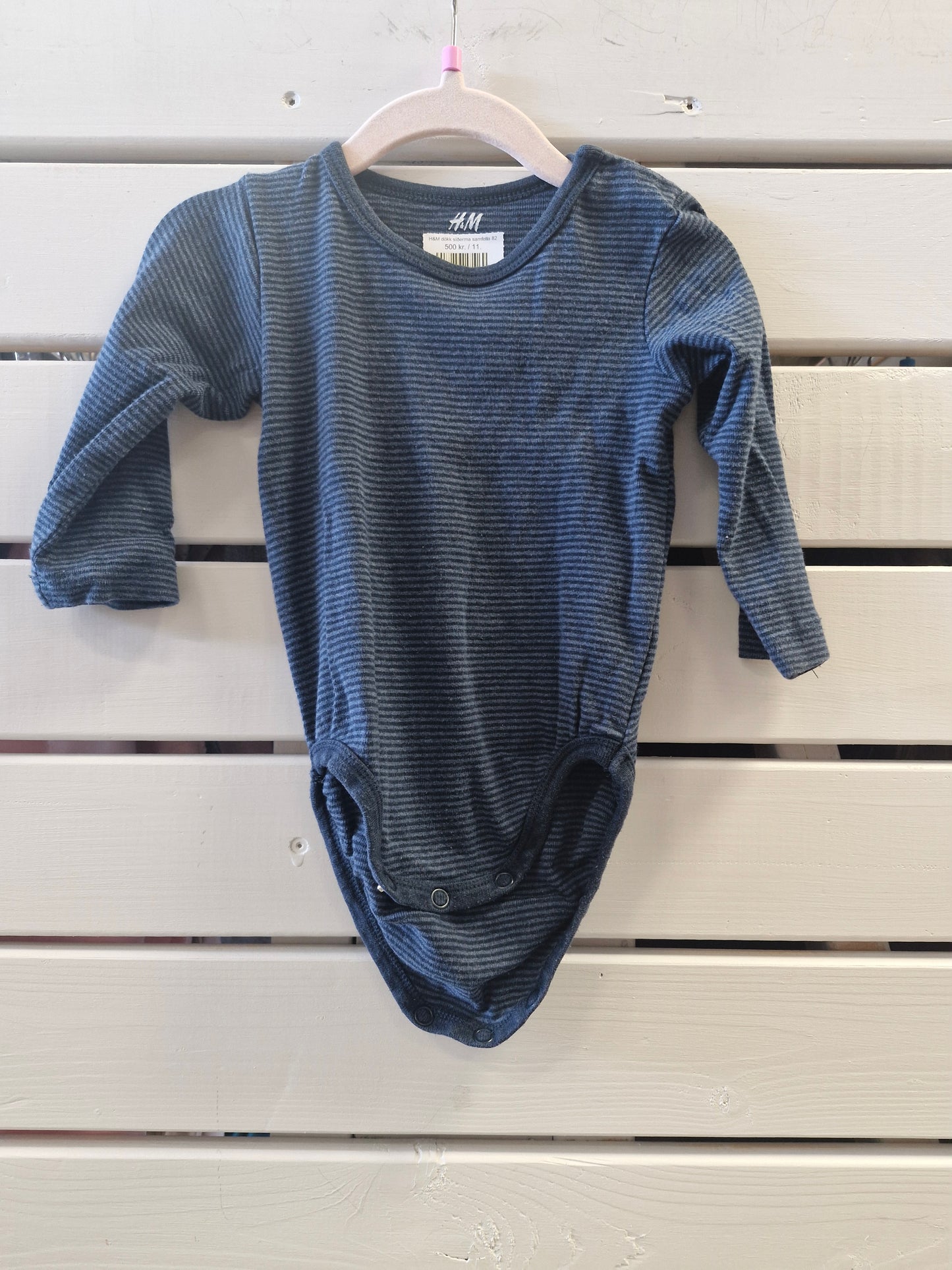 H&M dökk síðerma samfella 82