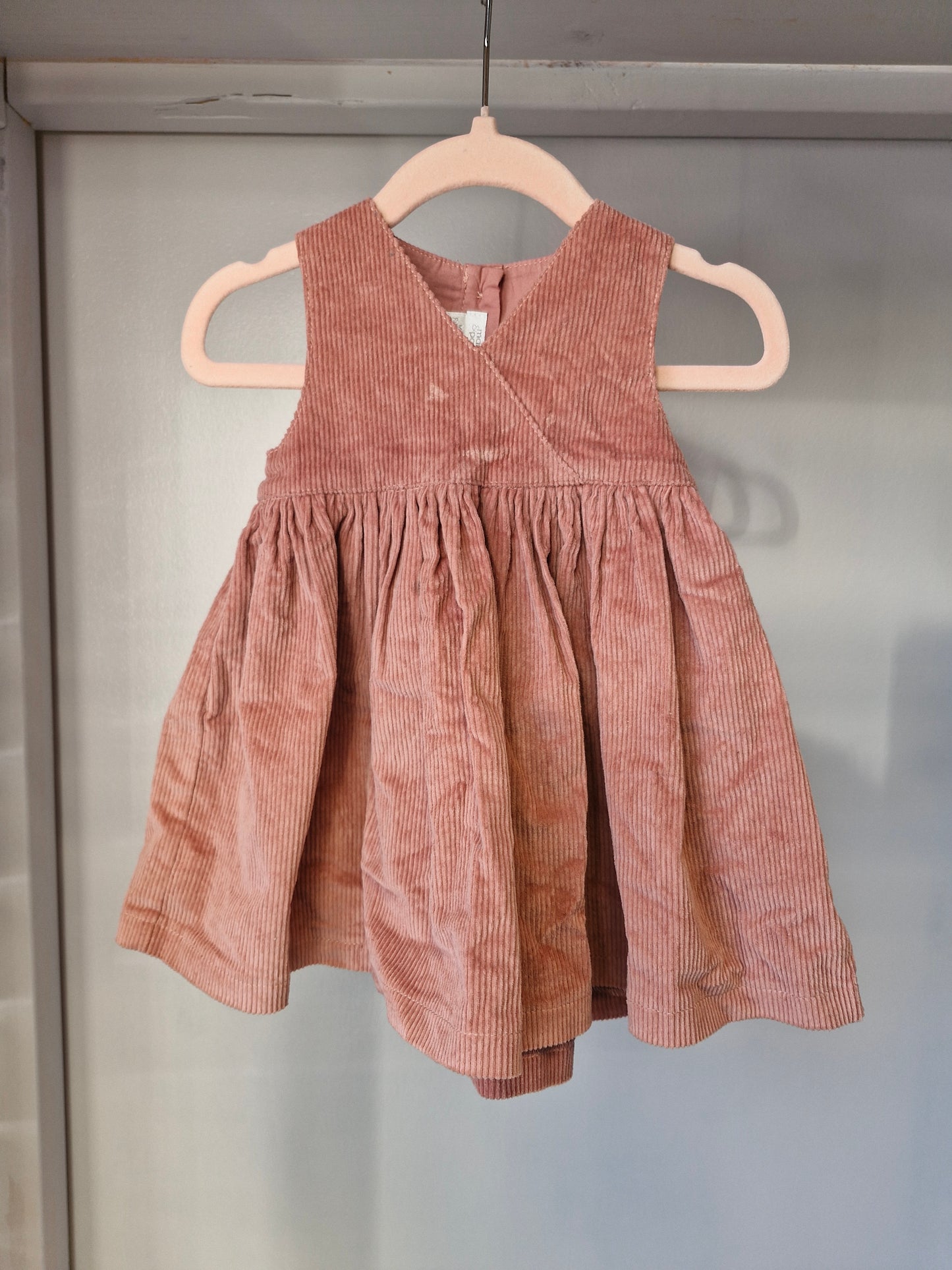 Mama's&Papa's flauelskjóll 3-6m