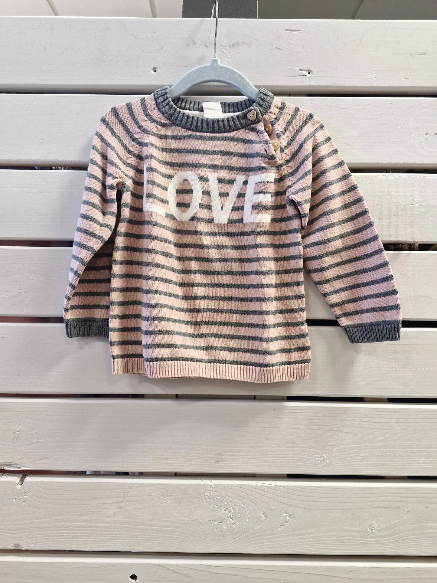 H&M bleik peysa 86