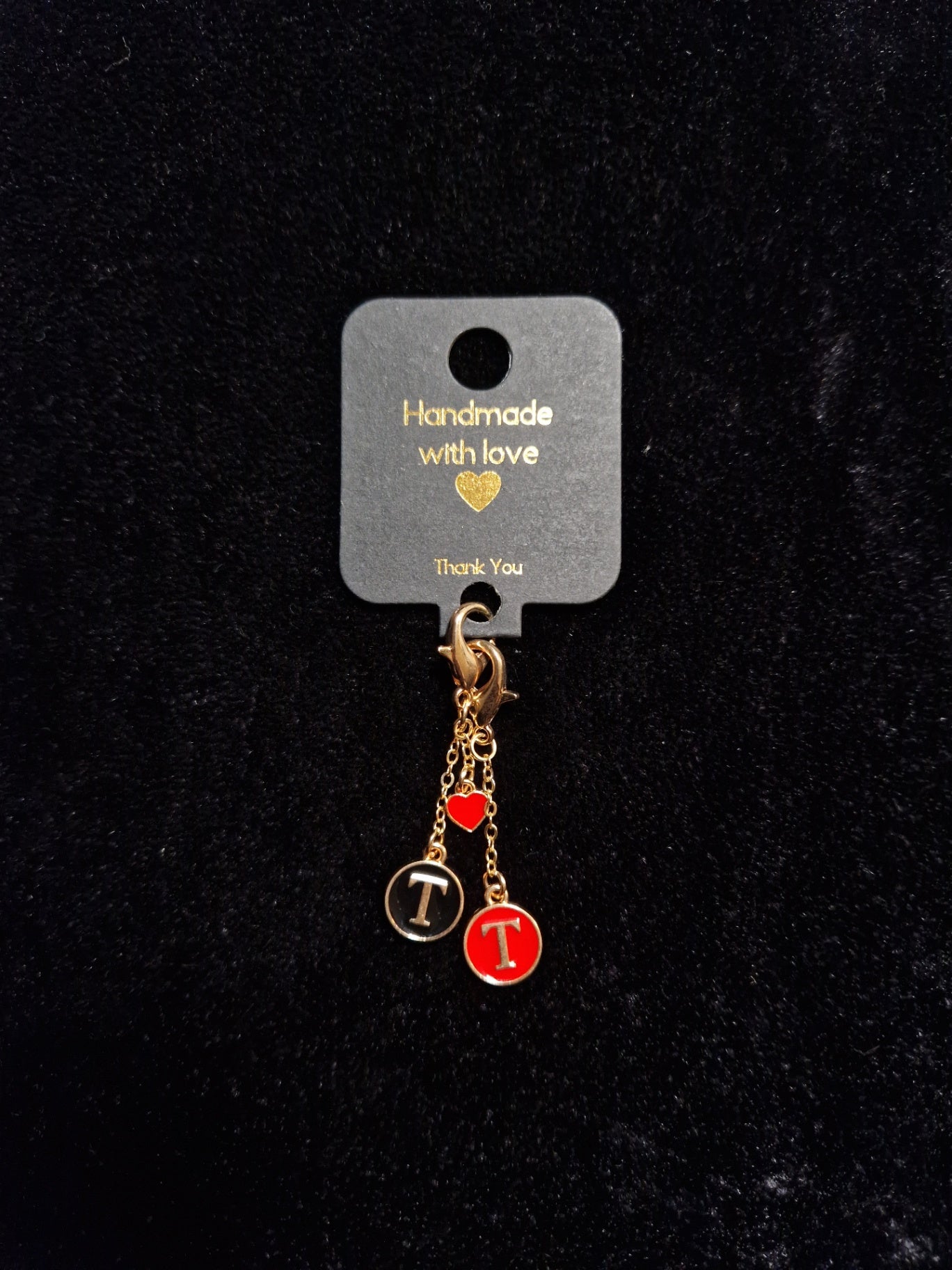 "T" keychain pendants N:71