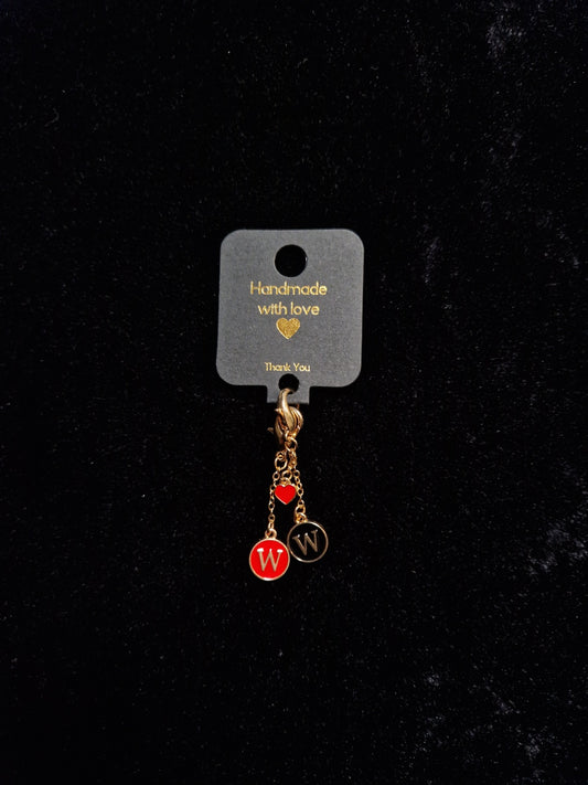 "W" keychain pendants N:84
