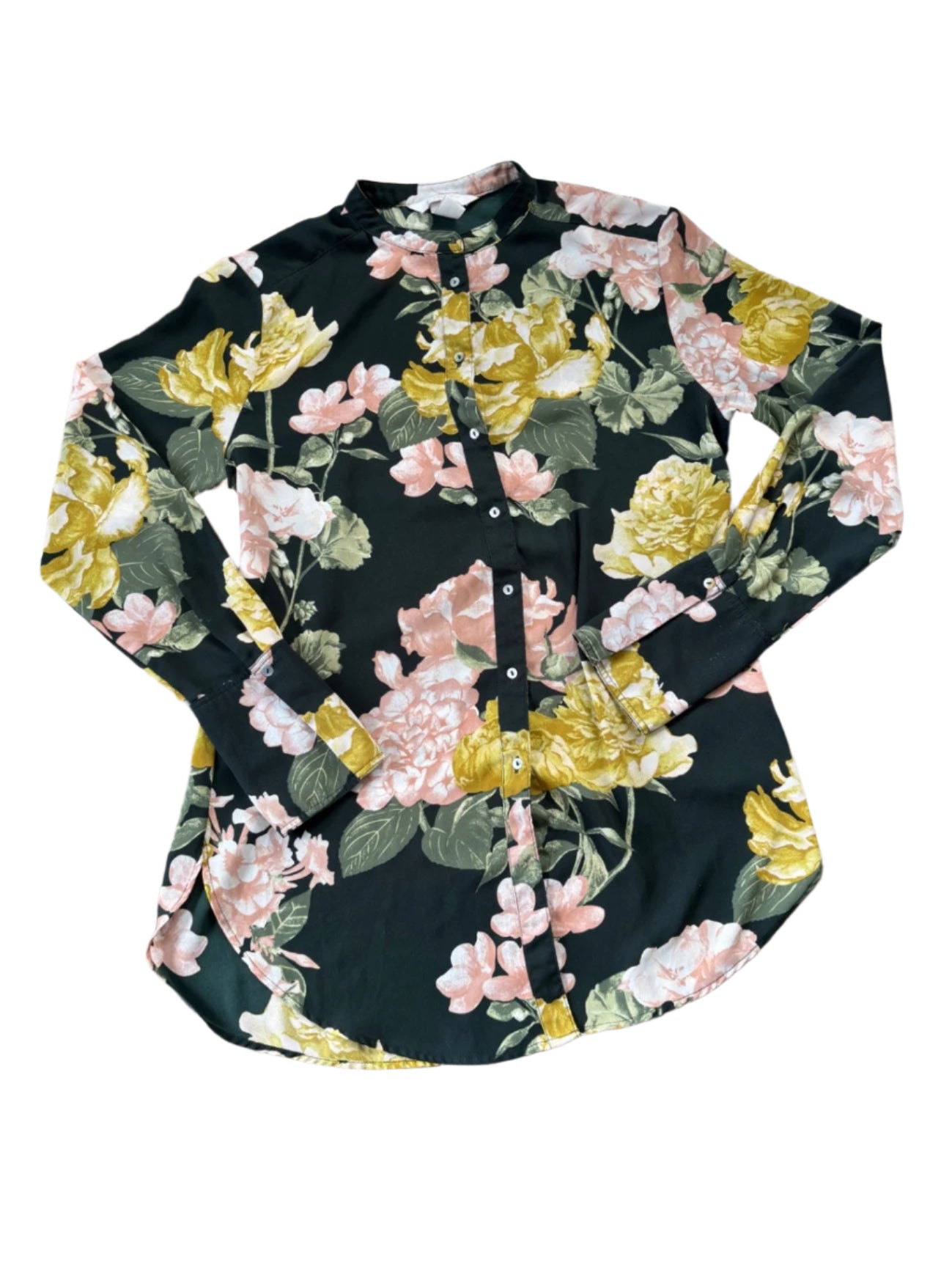 H&M blómaskyrta st 38