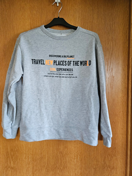 152 Zara joggingpeysa grá barna