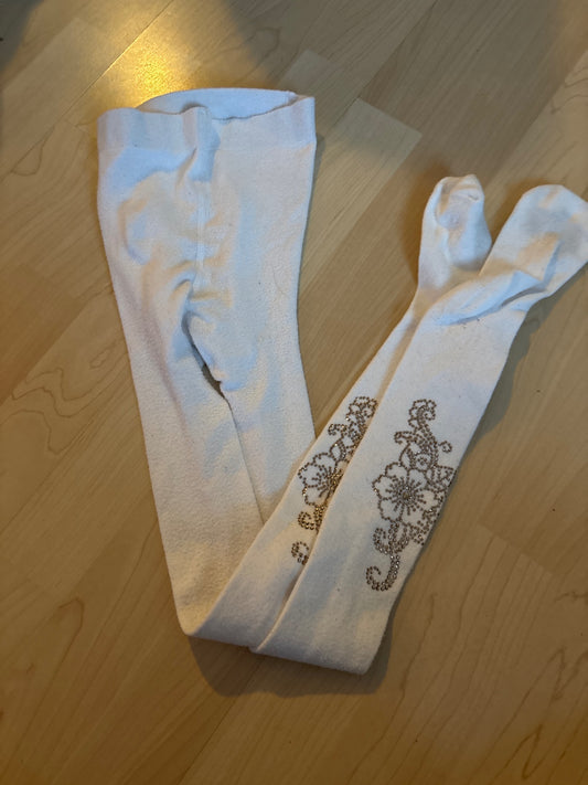 Hvítar sokkabuxur 