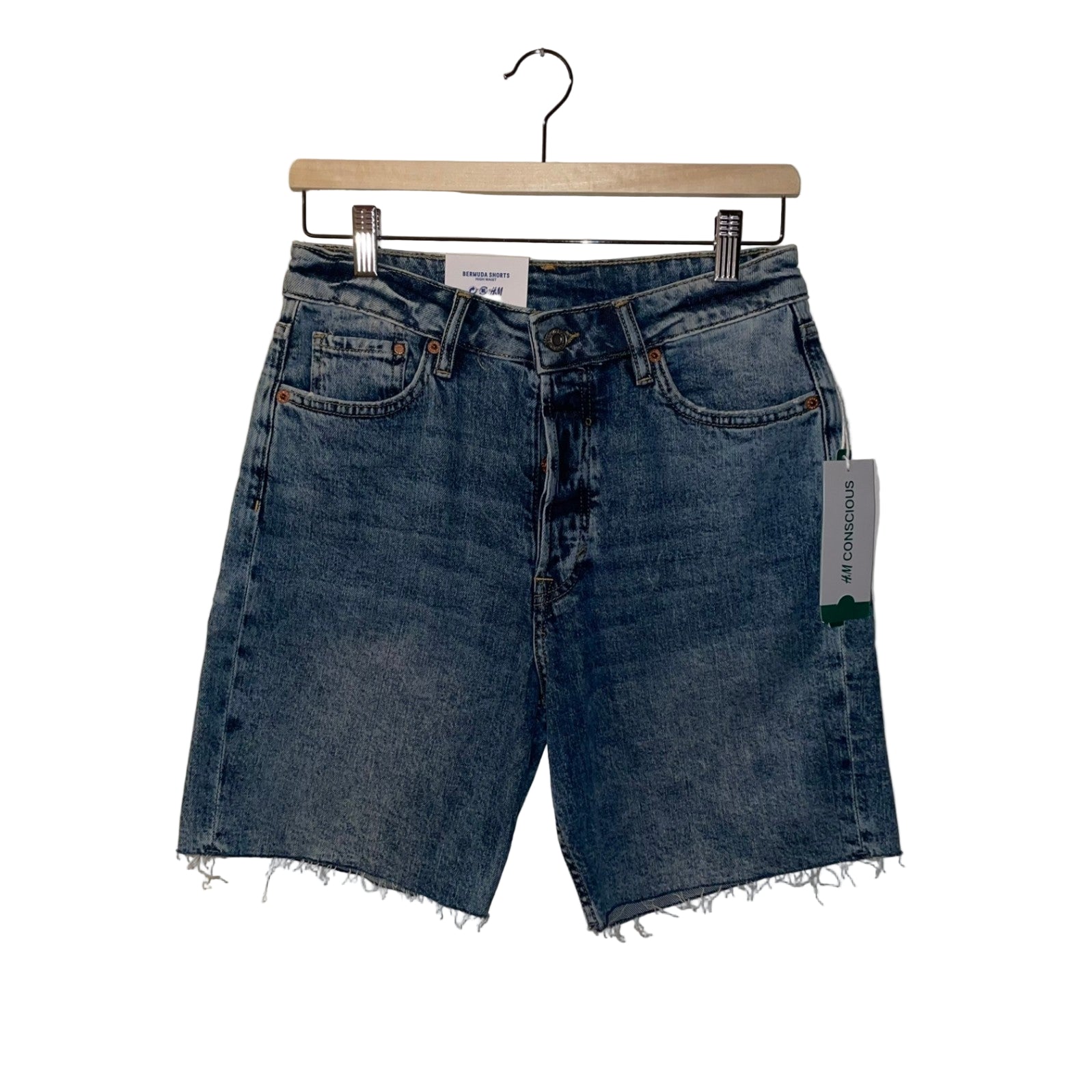 EUR40 - H&M Bermuda high waist stuttbuxur