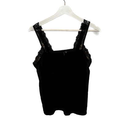 M - Vera Moda silki fínn hlýrabolur