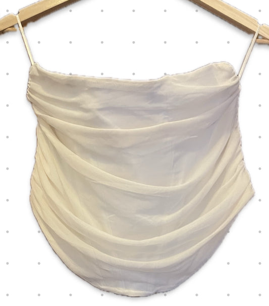 XL ginatricot siffon corset toppur