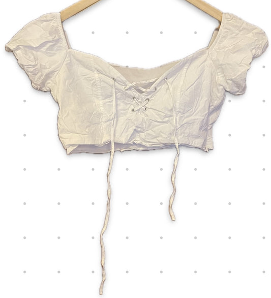 44 h&m hvítur toppur