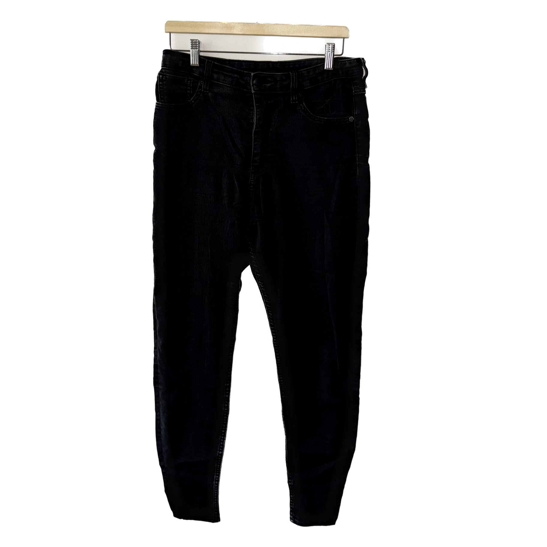 XL - MONKL slim high waist gallabuxur