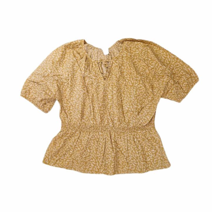Tunic gul með blómum XL