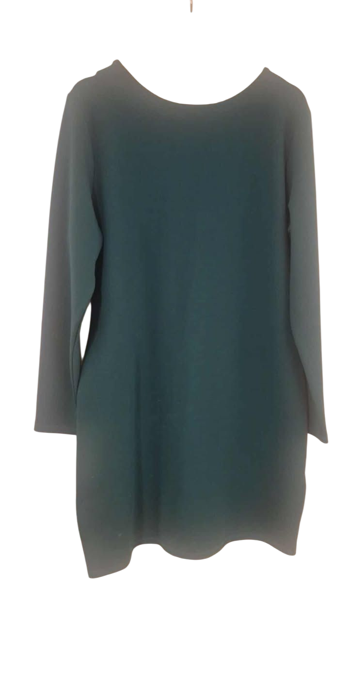 Kjóll grænblár XL