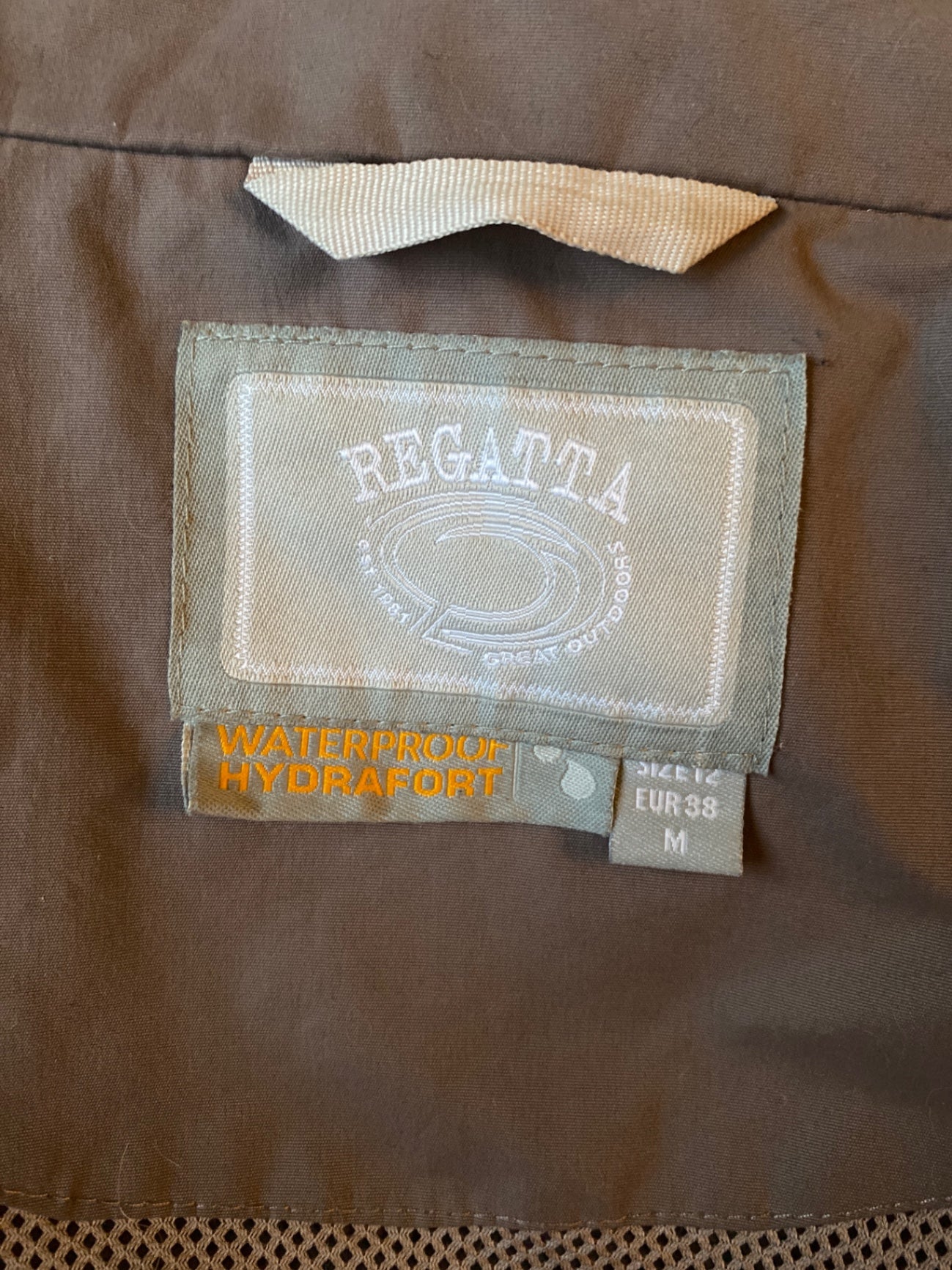 Regatta waterproof women’s brown coat M