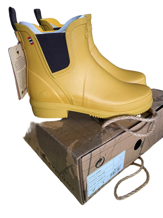 Viking women’s rubber boots yellow NEW with box 37-38