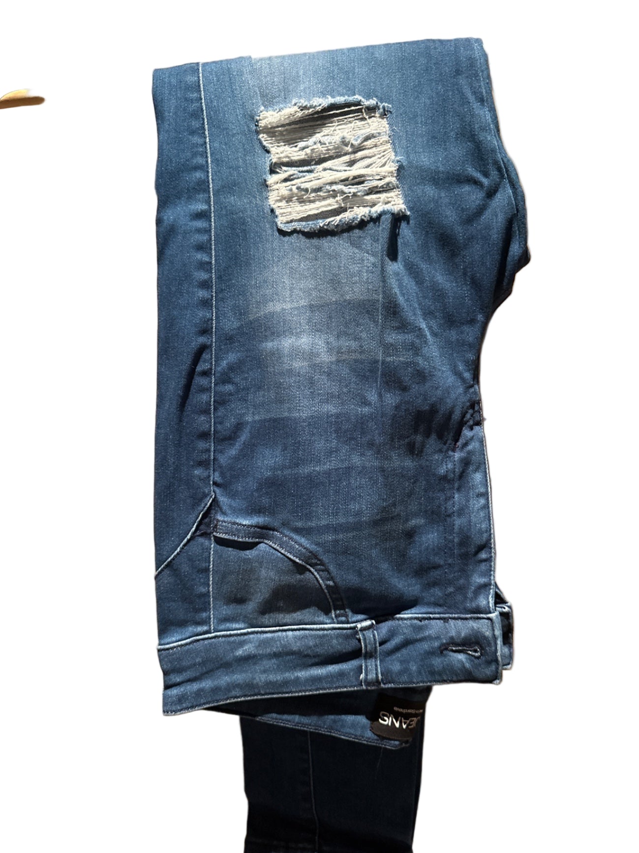 Fitjeans notaðar einusinni 