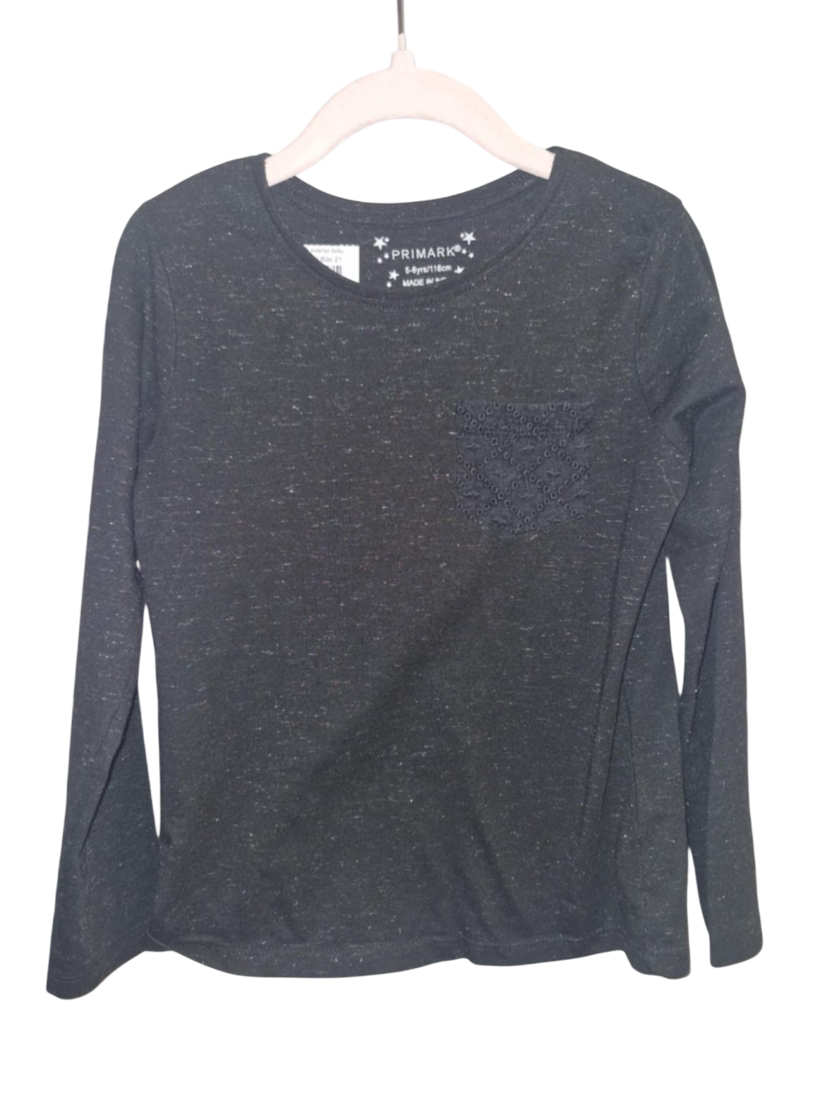 Primark svartur bolur 116