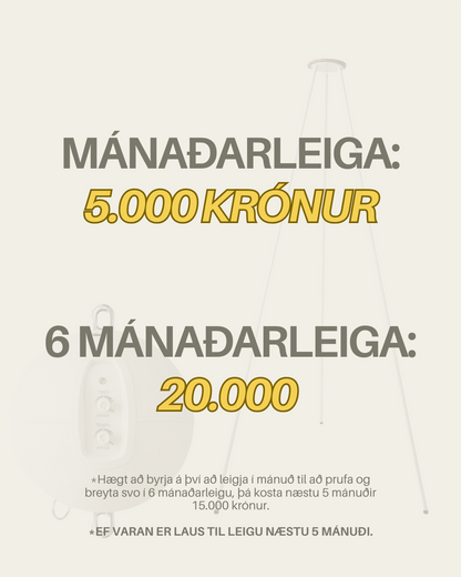 Moonboon vöggustandur + vöggumótor mánaðarleiga